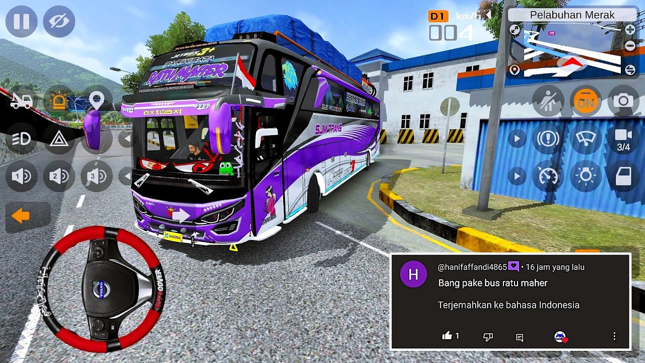 Bus Pariwisata Ratu Maher SJM Trans 24 Corong Pasang Basuri Ubur Ubur Ikan Lele Bocil Pada Joget