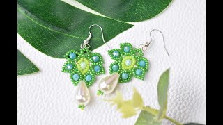 How to Make Leaf Beaded Earrings