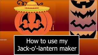 How to play my Jack O'Lantern maker - tutorial screenshot 2