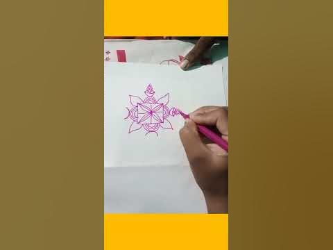 popular rangoli,easy Mehandi drawing,#shorts #drawing #viral - YouTube