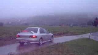 Subaru Wrx Handbrake Rally Skills In The Wet