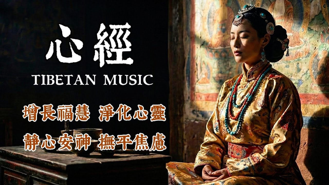 【100%無廣告】西藏梵音療愈🎧 最好聽的《心經》誦經歌曲｜靜心安神 消除煩惱｜般若波羅蜜多心經#疗愈#助眠#藏式疗愈音乐#心經 #healingmusic #冥想