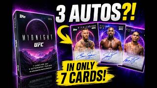 WE OPENED 2026 TOPPS MIDNIGHT UFC… 3 AUTOS IN ONLY 7 CARDS! 🤯🔥