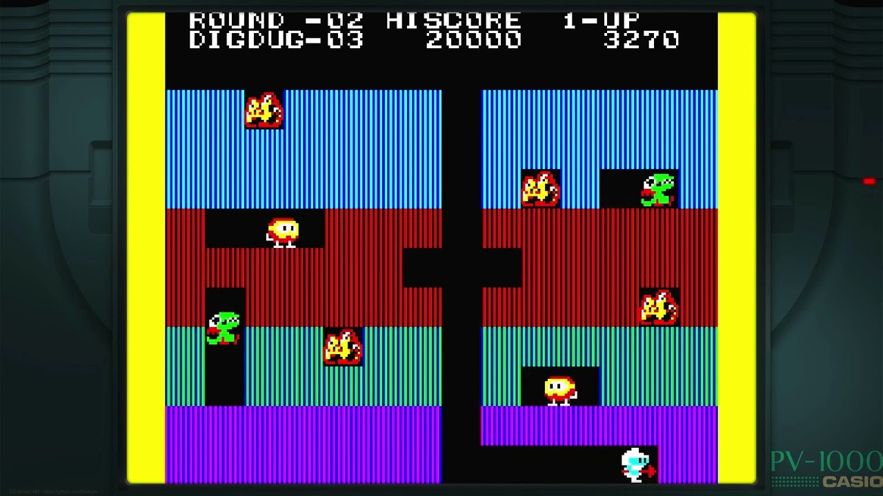 Dig Dug Casio PV-1000 Emulated - YouTube