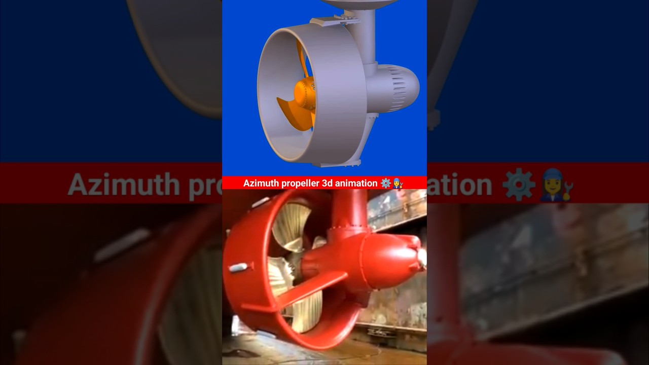 Azimuth propeller 3d animation ⚙️👩‍🔧 