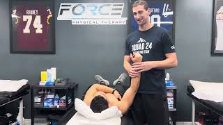 Manual Resistance: Shoulder Supine Diagonals (D2 Flexion/Extension)