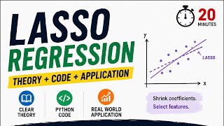 Lasso Regression in 20 Minutes 🔥 | Theory + Python + Practical Implementation #ml #lasso 