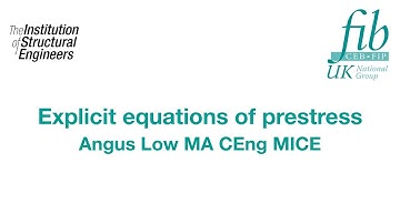 Explicit equations of prestress - Angus Low