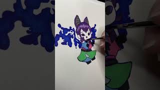 Shocked the 2 buttons fit. #vtuber #traditionalart #futurevtuber #2dvtuber #pastelgoth #artshorts