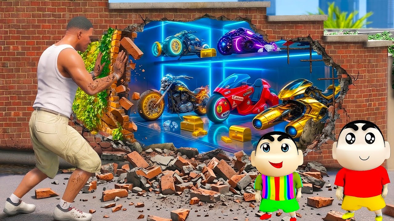 GTA 5 : Franklin Shinchan খুঁজে পেল একটি গোপন সুপার বাইকের গ্যারেজ 😱 | GTA 5 Bangla Gameplay 