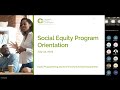 Social Equity Program Orientation Session | July 24, 2025