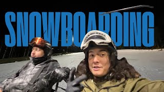 I taught my camera guy how to snowboard (Harder than it looks)