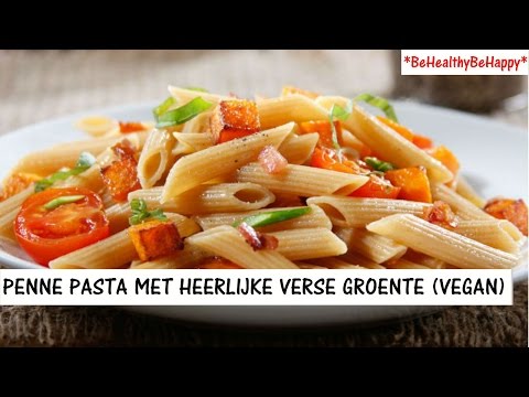 PENNE PASTA RECEPT🍝 (VEGAN EN GLUTENVRIJ)