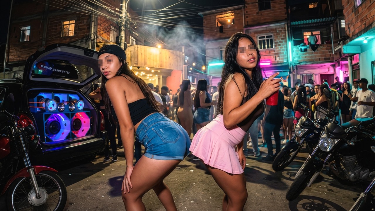 AQUÍ LA GENTE MU3RE JOVEN - ME INFILTRO en una FIESTA IL3GAL 🇧🇷