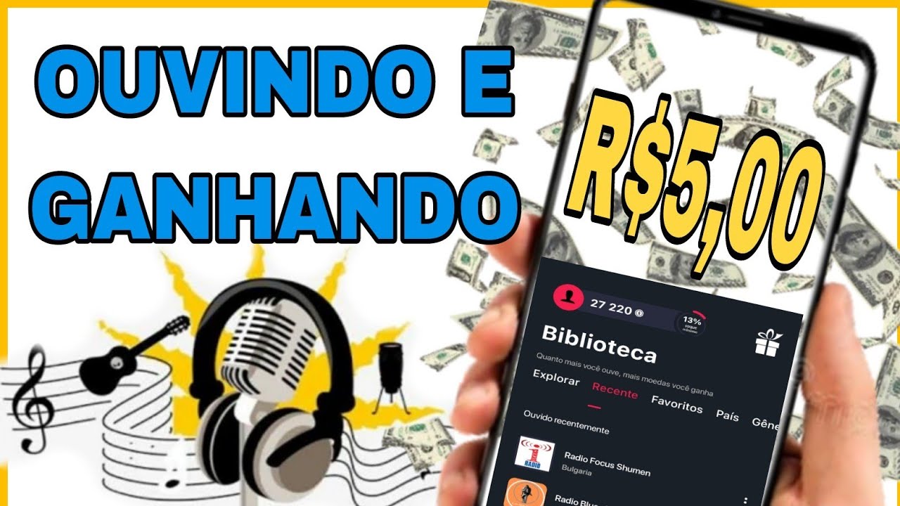 APP PAGANDO PARA OUVIR MÚSICA COM SEU CELULAR – APP QUE PAGA – MELHOR APP PARA GANHAR DINHEIRO