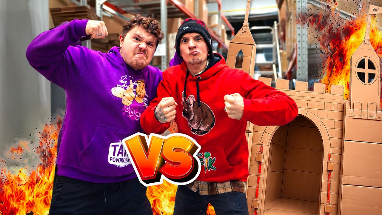 Extrémní BITVA o NEJLEPŠÍ HRAD z KARTONU!