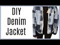 DIY Denim Jacket Using Old Jeans! Thrift Store Transformation/Thrift Flip!