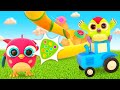 Hop Hop the owl &amp; learn animals for kids. Full episodes of baby cartoons. Baby videos for kids.