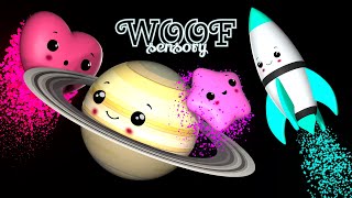 Starry Planets! Cute Baby Characters Have A Dancing Party In Space! Colorful Sensory Music Video!