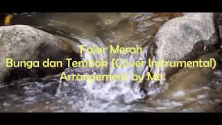 #MusikRelaksasi #MusikPengantarTidur Fajar Merah - Bunga dan Tembok (Cover Gitar + Suara Air)