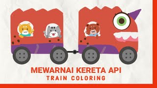 How to coloring train on Labo Brick Train Build Game for Kids & Toddler part146 screenshot 1