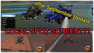HOW TO: Play Split Screen Local Co-op in Rocket League (since the September update) (ON PC)