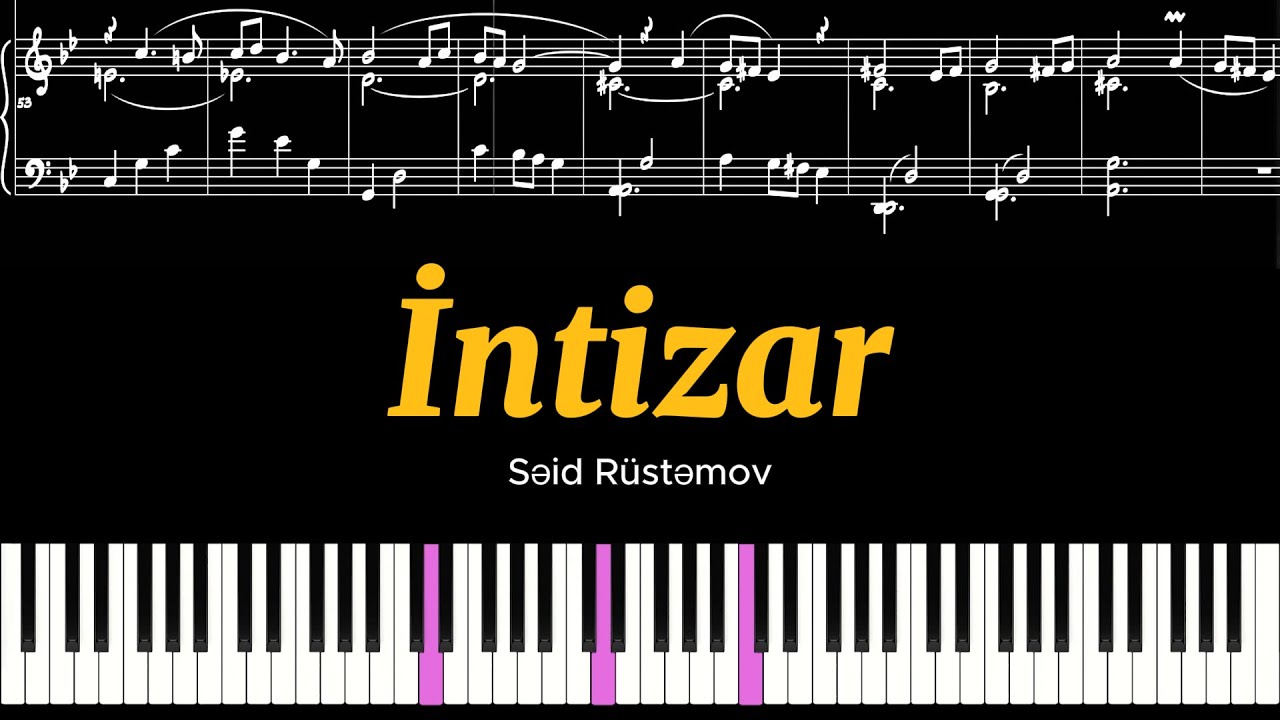 İntizar [Piano Tutorial] - Səid Rüstəmov - YouTube