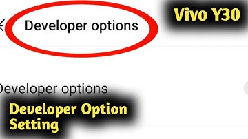 Vivo Y30 Developer Option Setting