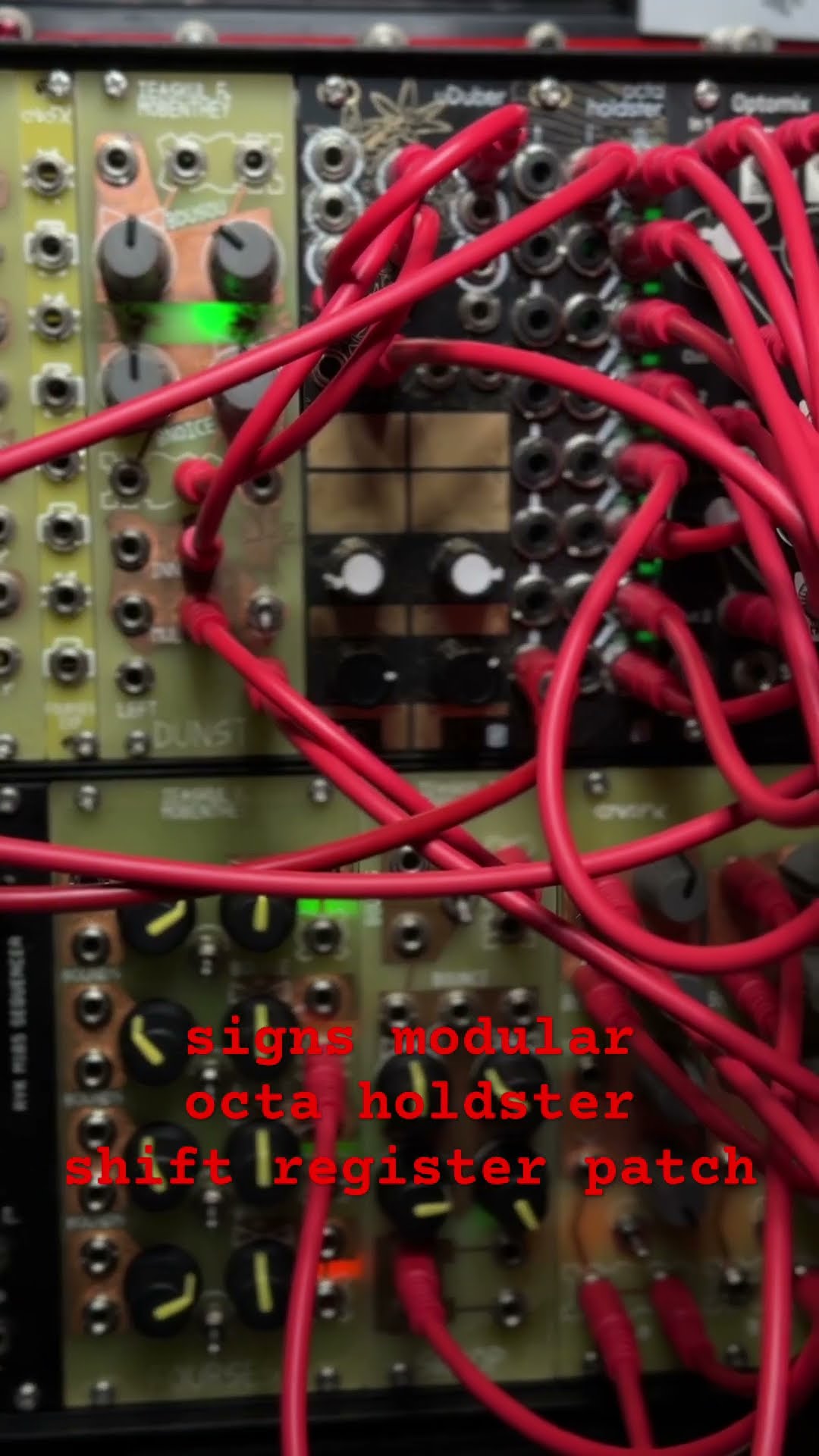 signs modular octa holdster #モジュラーシンセ #modularsynth