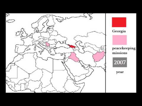 Georgian Peacekeeping Missions - every year | ქართული სამშვიდობო მისიები