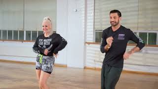 Zumba® Basic Steps Tutorial with Professional Dancer Giovanni Pernice and ZES Sandra Harnes - Part 1 screenshot 4