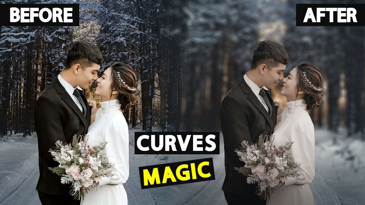 How To Match Foreground & Background Color using Curves in Photoshop