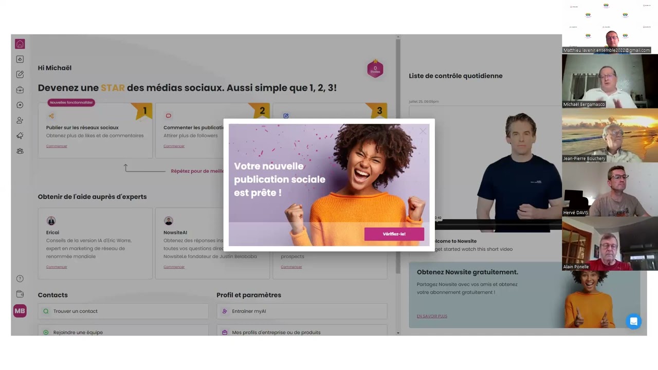 Présentation MY AI et intervention du Justin Belobaba CEO nowsite