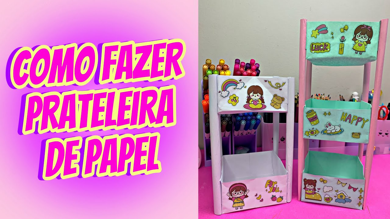 PAPER IDEAS COMO FAZER PRATELEIRA DE PAPEL Cute Diy Paper Shelf