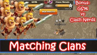 How To Arrange War Matches + GS96 vs Clash Nerds Fresh Th9 Attacks screenshot 4