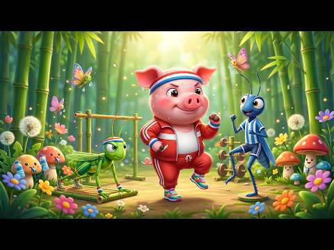 Con Cào Cào & Con Heo Đất - Ca Nhạc Thiếu Nhi 4K Vui Nhộn Cho Bé - Hoạt Hình Thiếu Nhi Về Con Vật