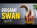 Origami-Swan| detailed video| beginner friendly| Easy paper crafts #craft #diy #origamicraft #hobby