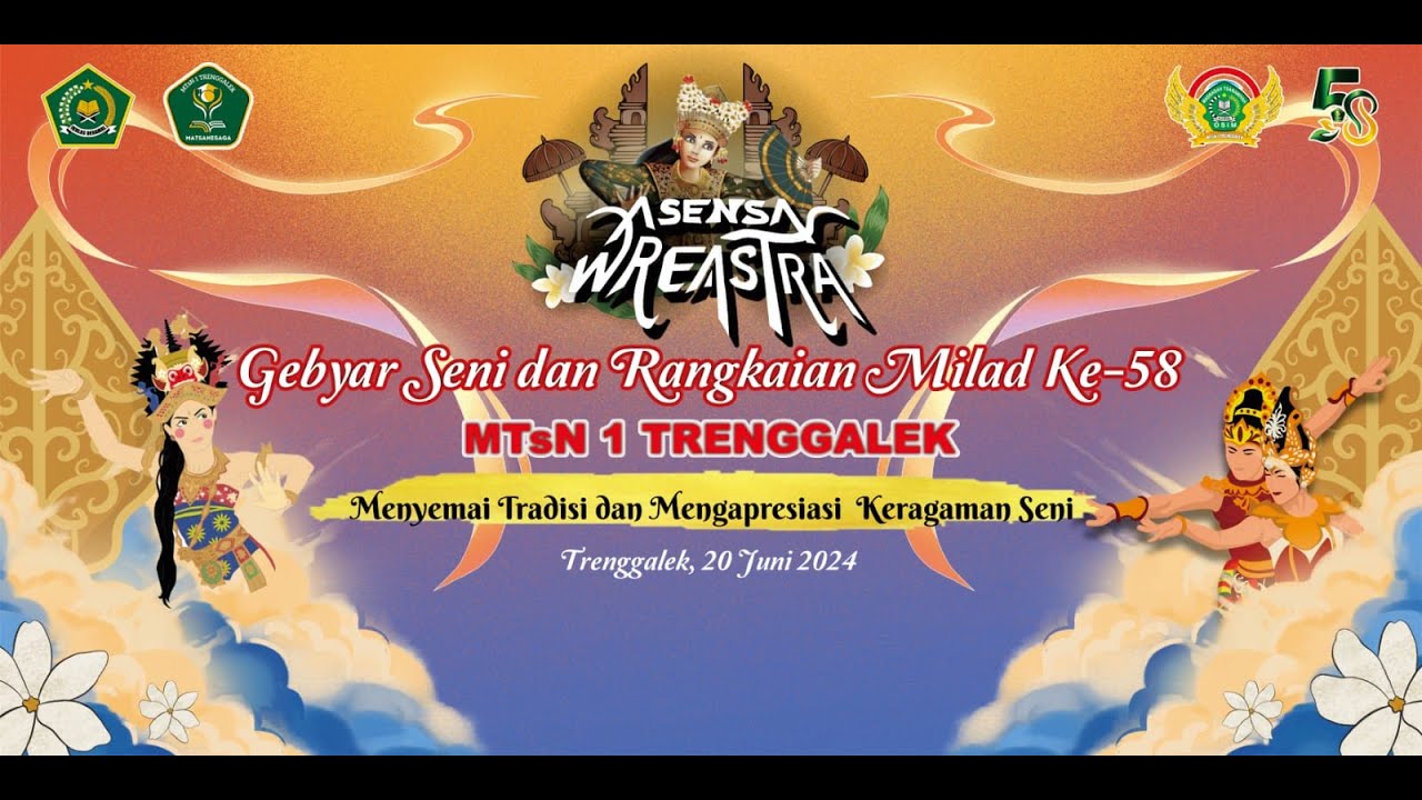 GEBYAR SENI DAN RANGKAIAN MILAD KE -58 MTSN 1 TRENGGALEK - SPECIAL GUEST STAR RINA ADITAMA
