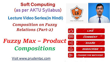 Fuzzy Max product composition|Composition on fuzzy relations(part-2) | Application of soft computing