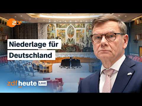 UN-Sicherheitsrat: Deutschland bekommt keinen Sitz I ZDFheute live