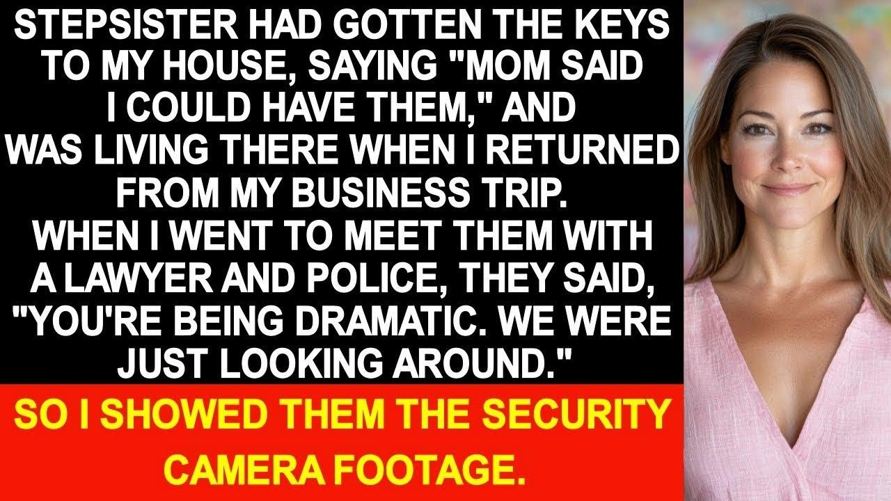 When I returned from my business trip, sister said,  Mom said OK,  and was living in my house