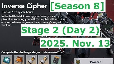 GFL2 Inverse Cipher, Season 8, Part 2 Walkthrough