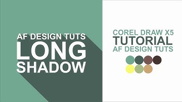 Coreldraw tutorial - create long shadow design with Extrude effect