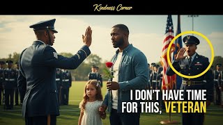 “Guards Refused Single Dad Veteran at Funeral — Then a 4-Star General Stopped Everything 💔🇺🇸 | 