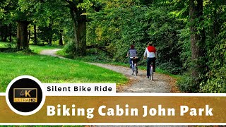 Cabin John Regional Park Trail Biking in The Woods - Silent Cycling Bike Ride