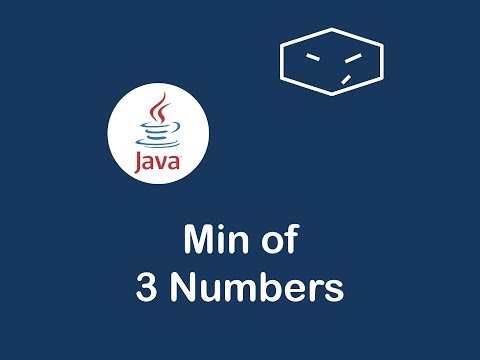 min of 3 numbers in java