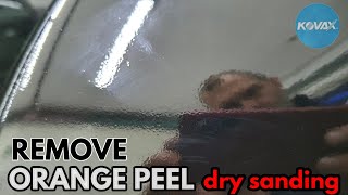 Remove Orange Peel / Dry sanding / Piano Black Color / KOVAX paper