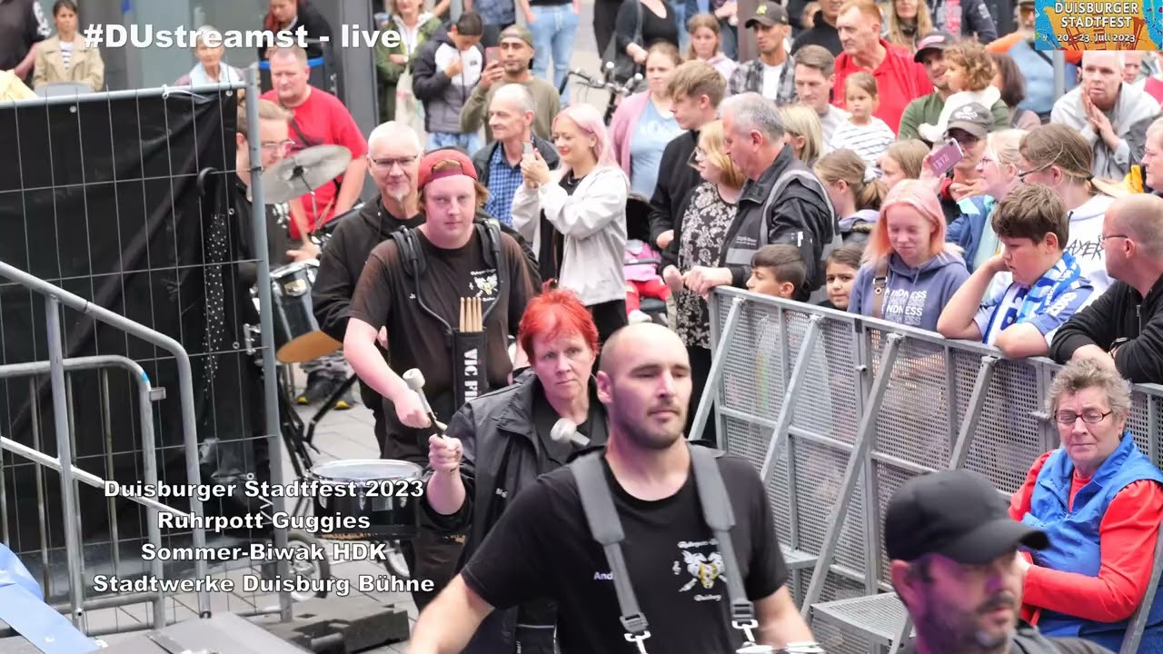 Duisburger Stadtfest 2023 Ruhrpott Guggis Sommer Biwak HDK Stadtwerke Duisburg Bühne