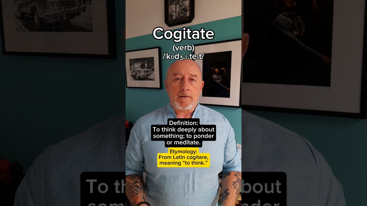 How to pronounce Cogitate! English Pronunciation, Meaning, Synonyms, Etymology, and Examples!