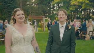 Emma + Becca │ Probably The Most Magical Exit Ever ⎢ Food + Cake Wedding Films News
